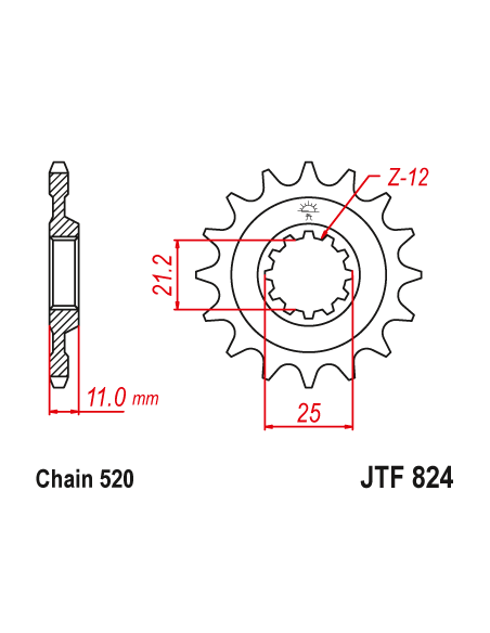 Kit chaine EK CHAIN renforcée acier HUSQVARNA TE 610 1991 - 2000