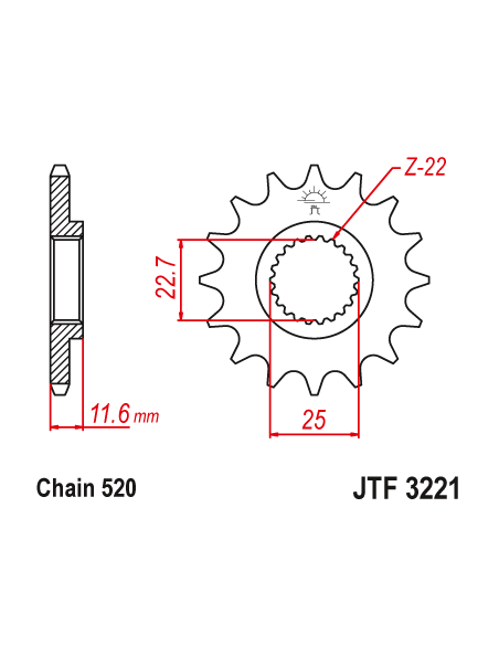 Kit chaine EK CHAIN renforcée acier POLARIS TRAIL BLAZER 330 2003 - 2014 - TRAIL BOSS 325 2000 - 2003 - 330 2003 - 2009