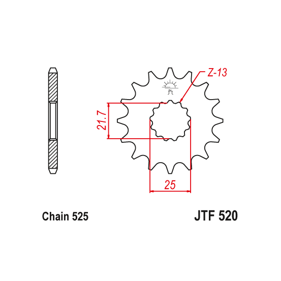 Kit chaine EK CHAIN renforcée acier SUZUKI GSX-R 600 2004 - 2005