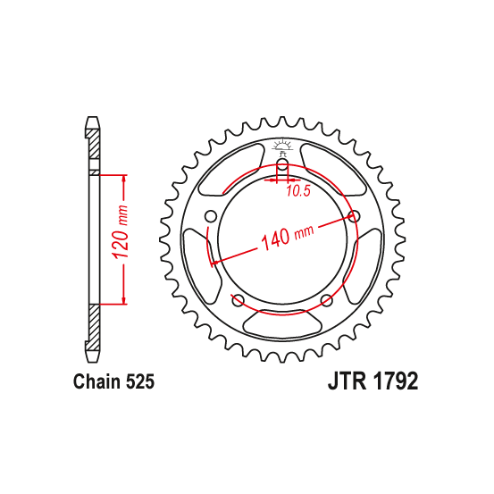 Kit chaine EK CHAIN renforcée acier SUZUKI GSX-R 600 2004 - 2005