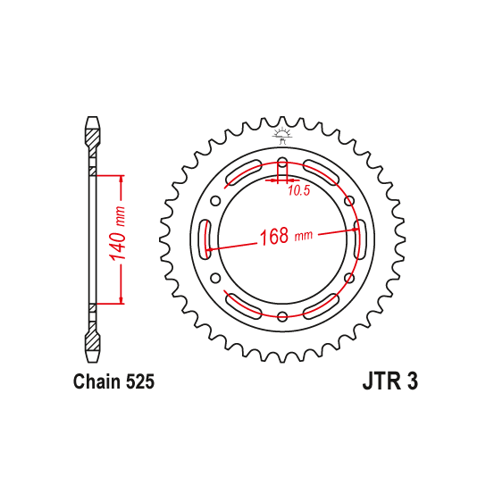 Kit chaine EK CHAIN renforcée acier BMW F 650 GS 2008 - 2012