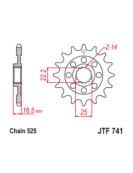 Kit chaine EK CHAIN renforcée acier DUCATI 1100 MONSTER 2008 - 2011