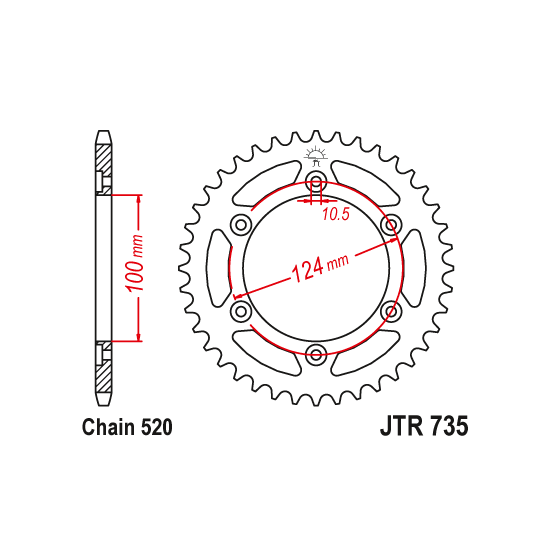 Kit chaine EK CHAIN renforcée acier DUCATI 696 MONSTER 2008 - 2014