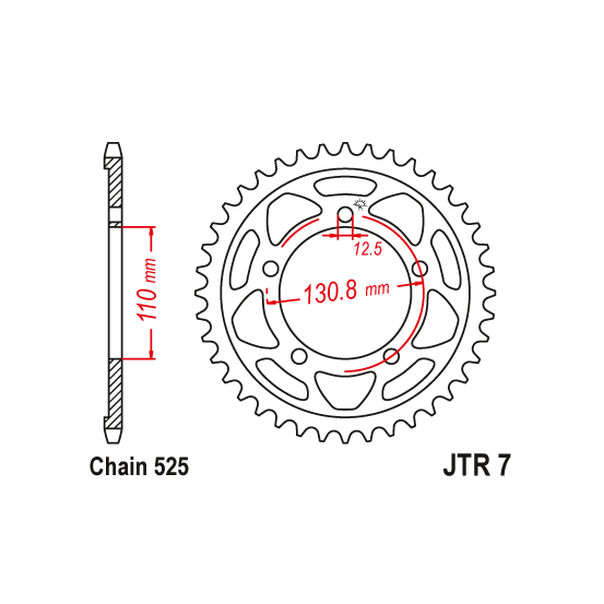 Kit chaine EK CHAIN super-renforcée acier BMW S 1000 RR 2012 - 2014