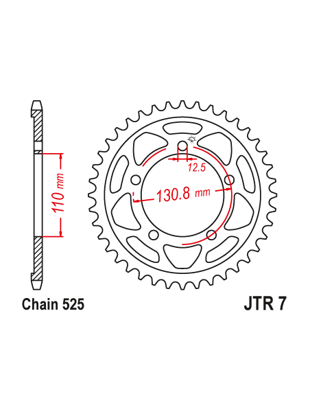 Kit chaine EK CHAIN super-renforcée acier BMW S 1000 RR 2012 - 2014