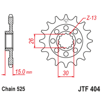 Kit chaine EK CHAIN super-renforcée acier BMW S 1000 XR 2015 - 2019 2