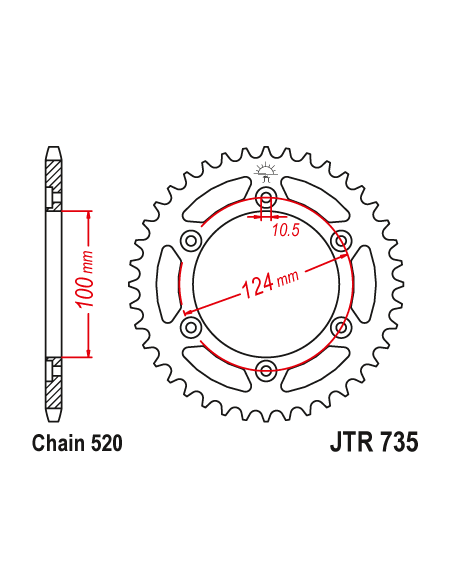 Kit chaine EK CHAIN super-renforcée acier DUCATI 696 MONSTER 2008 - 2014