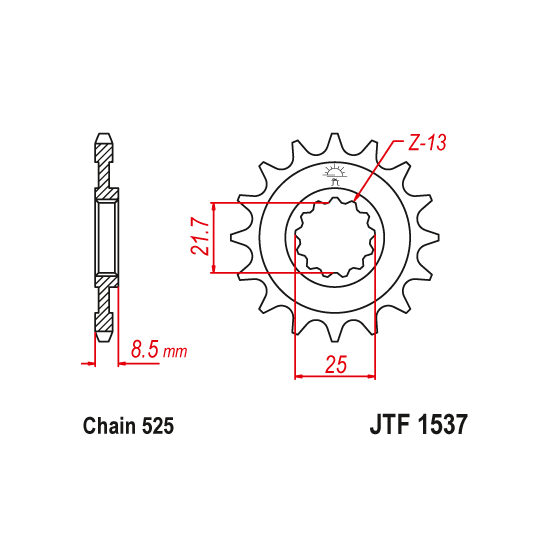 Kit chaine EK CHAIN super-renforcée acier KAWASAKI Z 1000 2003 - 2006