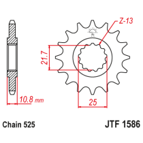Kit chaine EK CHAIN super-renforcée acier YAMAHA YZF-R6 2006 - 2021 2