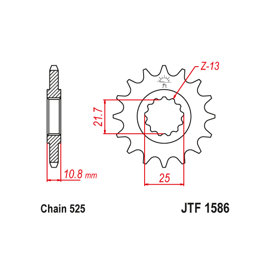 Kit chaine EK CHAIN super-renforcée acier YAMAHA YZF-R6 2006 - 2021