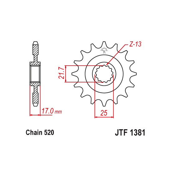 Kit chaine EK CHAIN super-renforcée acier HONDA CB 500 X 2019 - 2024