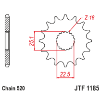 Kit chaine EK CHAIN super-renforcée acier TRIUMPH STREET SCRAMBLER 900 2017 - 2021 2