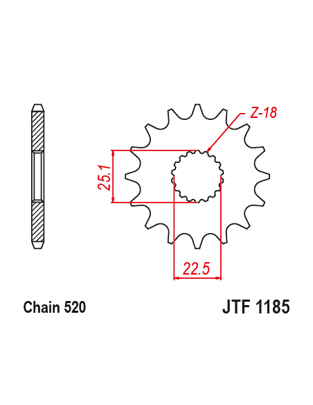 Kit chaine EK CHAIN super-renforcée acier TRIUMPH STREET SCRAMBLER 900 2017 - 2021