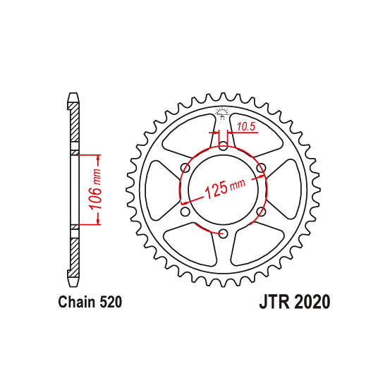 Kit chaine EK CHAIN super-renforcée acier TRIUMPH STREET SCRAMBLER 900 2017 - 2021
