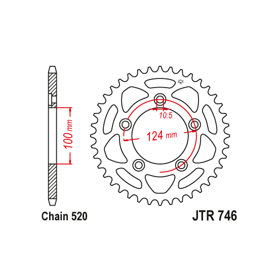Kit chaine EK CHAIN super-renforcée acier DUCATI SCRAMBLER 800 2015 - 2022