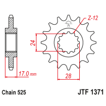 Kit chaine EK CHAIN super-renforcée acier HONDA CB 600 F HORNET 1998 - 2006 2