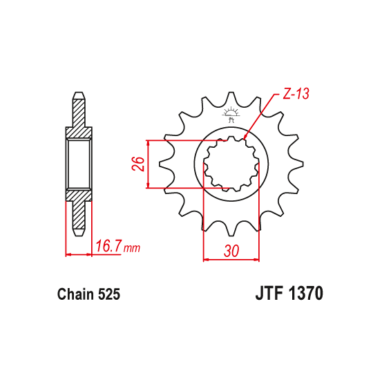 Kit chaine EK CHAIN super-renforcée acier HONDA CB 600 F HORNET 2007 - 2013