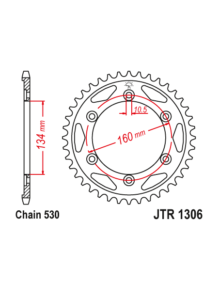 Kit chaine EK CHAIN super-renforcée acier HONDA CBR 1000 RR 2006 - 2007