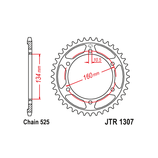 Kit chaine EK CHAIN super-renforcée acier HONDA CBR 600 F 2001 - 2010
