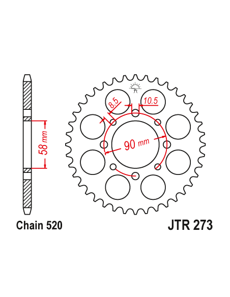 Kit chaine EK CHAIN super-renforcée acier HONDA XL 125 VARADERO 2001 - 2017