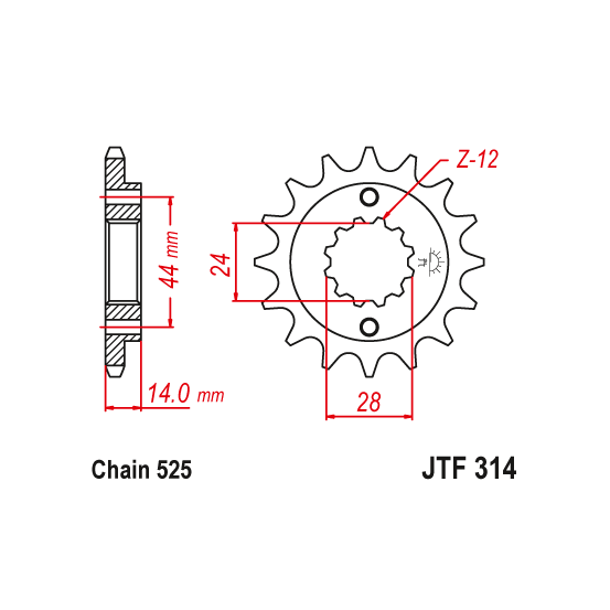 Kit chaine EK CHAIN super-renforcée acier HONDA XRV 750 1990 - 1992