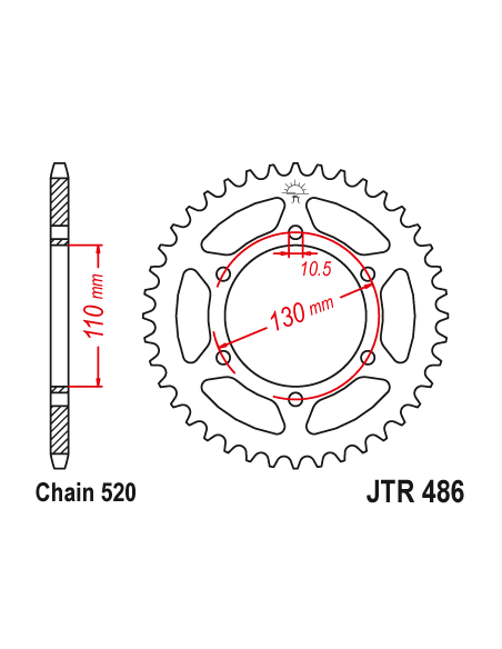Kit chaine EK CHAIN super-renforcée acier KAWASAKI NINJA 300 2013 - 2017