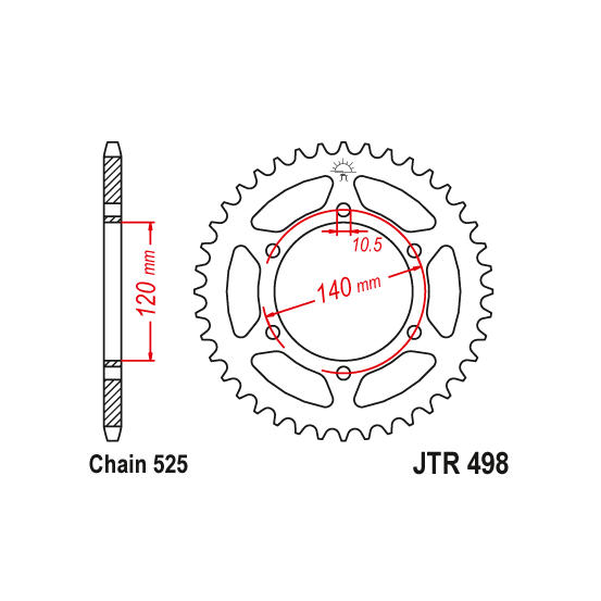 Kit chaine EK CHAIN super-renforcée acier KAWASAKI ZR-7 1999 - 2003
