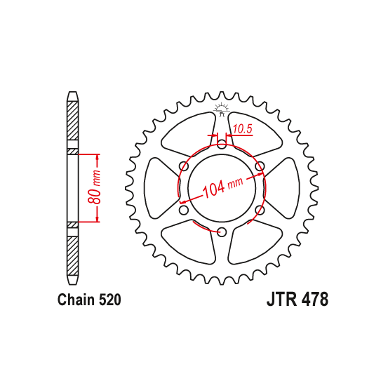 Kit chaine EK CHAIN super-renforcée acier KAWASAKI ZXR 400 1991 - 1999