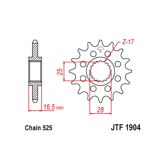 Kit chaine EK CHAIN super-renforcée acier KTM 1190 RC8 2007 - 2016