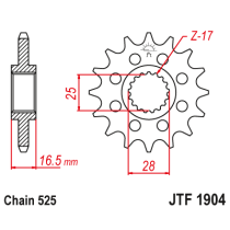 Kit chaine EK CHAIN super-renforcée acier KTM 950 ADVENTURE 2002 - 2005 2