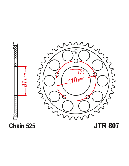 Kit chaine EK CHAIN super-renforcée acier SUZUKI GSF 650 BANDIT 2007 - 2012