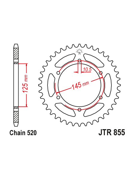 Kit chaine EK CHAIN super-renforcée acier YAMAHA XT 660 2004 - 2015