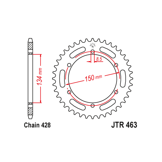Kit chaine EK CHAIN super-renforcée acier KAWASAKI KMX 200 1988 - 1991