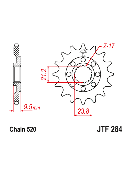 Kit chaine EK CHAIN renforcée alu HONDA CRF 450 R 2009 - 2016