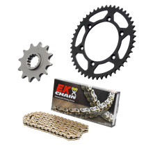 Kit chaine EK CHAIN renforcée alu HUSQVARNA TC 125 - TC 250 | KTM 125 SX - 125 SXS - 250 SX - 250 SX-F - 250 SXS