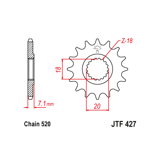 Kit chaine EK CHAIN renforcée alu SUZUKI RM-Z 250 2010 - 2012
