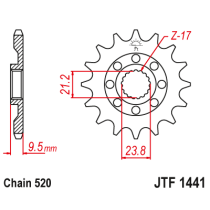 Kit chaine EK CHAIN renforcée alu SUZUKI RM-Z 450 2010 - 2012 2
