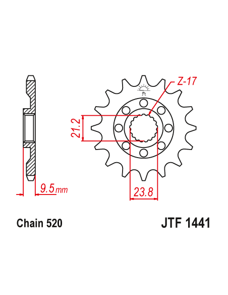 Kit chaine EK CHAIN renforcée alu SUZUKI RM-Z 450 2010 - 2012