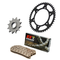 Kit chaine EK CHAIN super-renforcée alu HUSQVARNA 701 SUPERMOTO 2016 - 2024