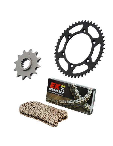 Kit chaine EK CHAIN super-renforcée alu HUSQVARNA 701 SUPERMOTO 2016 - 2024