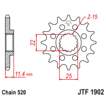 Kit chaine EK CHAIN super-renforcée alu HUSQVARNA 701 ENDURO 2016 2