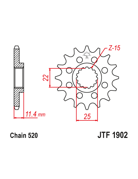 Kit chaine EK CHAIN super-renforcée alu HUSQVARNA 701 ENDURO 2016