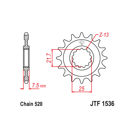 Kit chaine EK CHAIN super-renforcée alu KAWASAKI NINJA ZX-6 R ABS 2019 - 2021 - NINJA ZX-6R 2024 - 2025