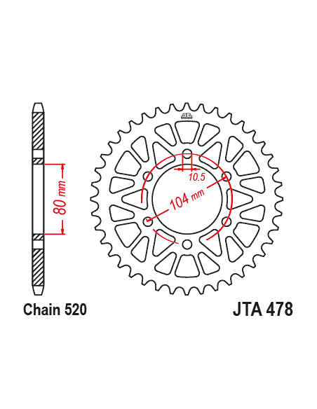 Kit chaine EK CHAIN super-renforcée alu KAWASAKI NINJA ZX-6 R ABS 2019 - 2021 - NINJA ZX-6R 2024 - 2025