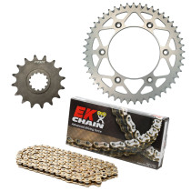 Kit chaine EK CHAIN racing alu YAMAHA YZ 250 2006 - 2022