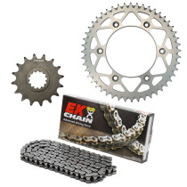 Kit chaine EK CHAIN super-renforcée alu KTM RC 390 2022 - 2024