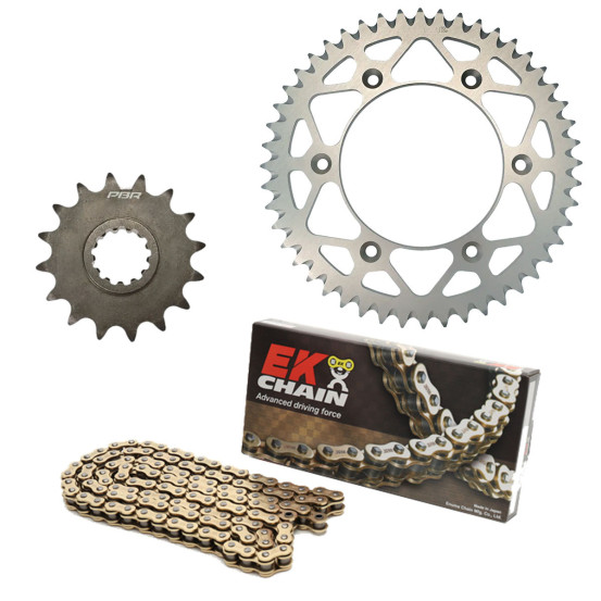 Kit chaine EK CHAIN racing alu BMW S 1000 RR 2013 - 2014
