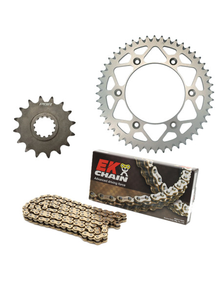Kit chaine EK CHAIN racing alu BMW S 1000 RR 2013 - 2014