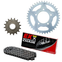 Kit chaine EK CHAIN standard acier BETA RR 50 ENDURO 2021 - 2025 - RR 50 MOTARD 2025