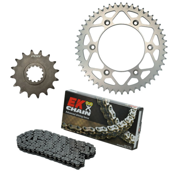 Kit chaine EK CHAIN super-renforcée alu MV AGUSTA BRUTALE 800 2013 - 2024 - DRAGSTER 800 2020 - 2024
